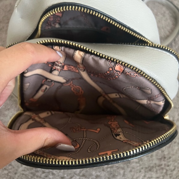 Gray Faux Leather Mini Backpack - Picture 6 of 9